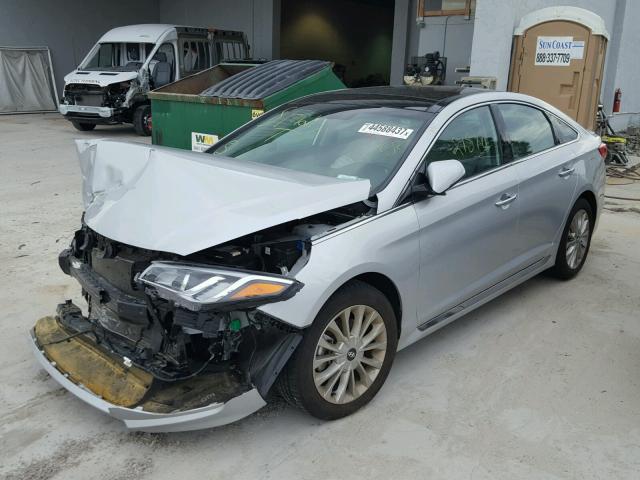 5NPE34AF1FH143784 - 2015 HYUNDAI SONATA SPO SILVER photo 2