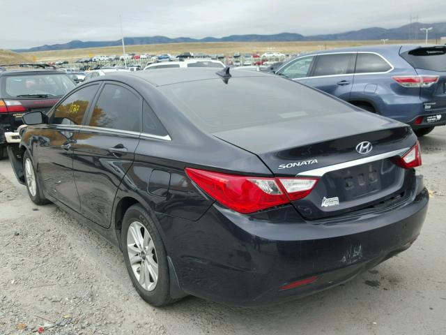 5NPEB4AC2BH098714 - 2011 HYUNDAI SONATA GLS BLACK photo 3