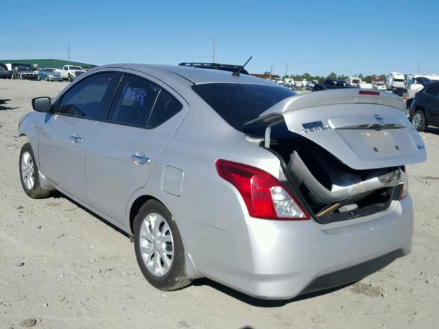 3N1CN7AP3FL894660 - 2015 NISSAN VERSA S SILVER photo 3