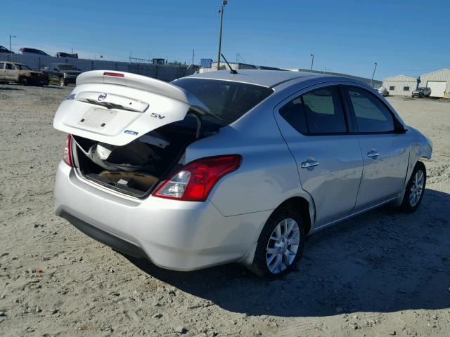 3N1CN7AP3FL894660 - 2015 NISSAN VERSA S SILVER photo 4