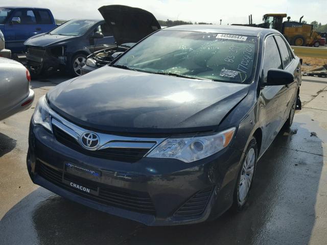 4T4BF1FK6ER383210 - 2014 TOYOTA CAMRY L BLUE photo 2