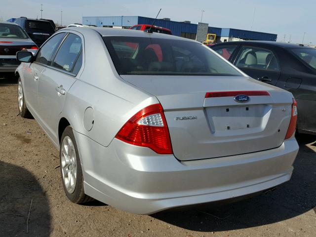 3FAHP0HA4AR194180 - 2010 FORD FUSION SILVER photo 3