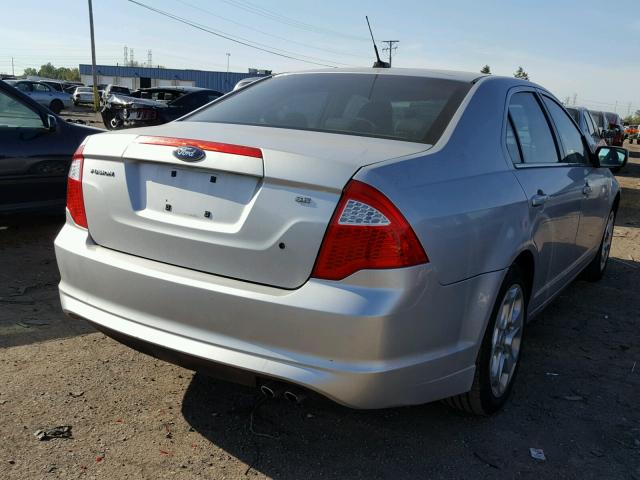 3FAHP0HA4AR194180 - 2010 FORD FUSION SILVER photo 4