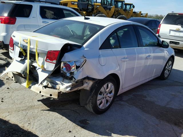 1G1PC5SHXC7130507 - 2012 CHEVROLET CRUZE LS WHITE photo 4