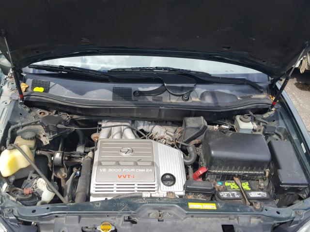 JT6HF10U8X0048244 - 1999 LEXUS RX 300 GREEN photo 7