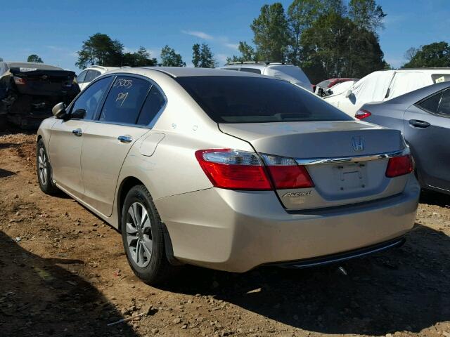 1HGCR2F38DA130027 - 2013 HONDA ACCORD LX GOLD photo 3