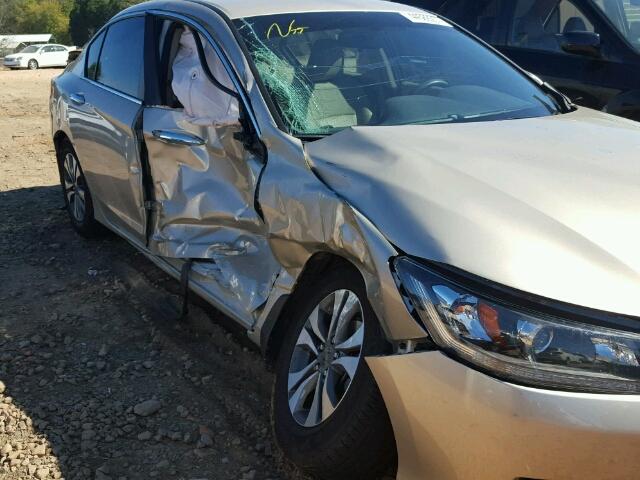 1HGCR2F38DA130027 - 2013 HONDA ACCORD LX GOLD photo 9