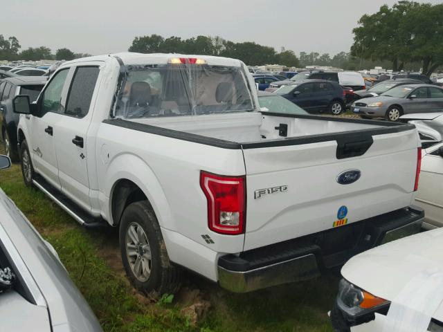 1FTEW1CP9GFB21636 - 2016 FORD F150 SUPER WHITE photo 3