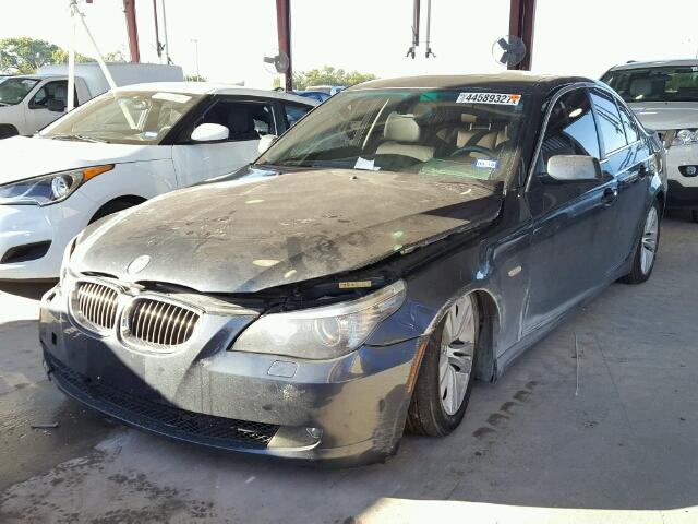 WBANU5C56AC126052 - 2010 BMW 528 CHARCOAL photo 2