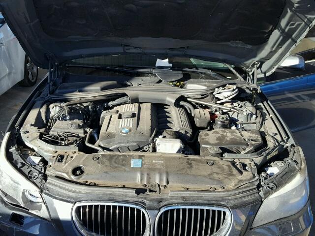 WBANU5C56AC126052 - 2010 BMW 528 CHARCOAL photo 7