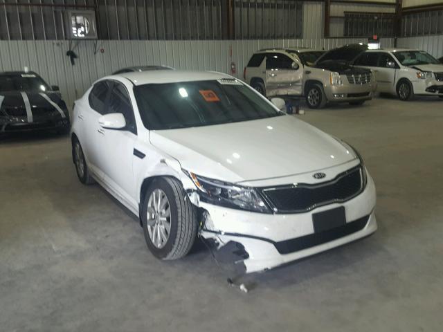 5XXGN4A72EG328786 - 2014 KIA OPTIMA WHITE photo 1