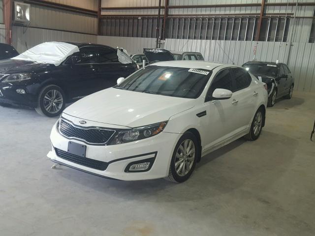 5XXGN4A72EG328786 - 2014 KIA OPTIMA WHITE photo 2