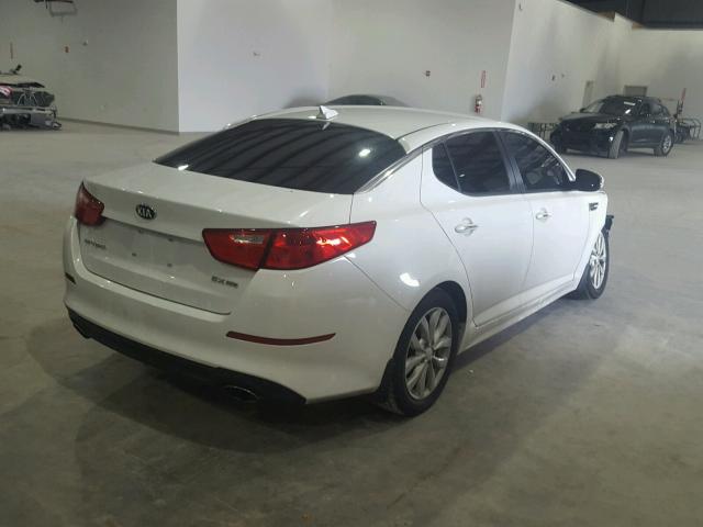 5XXGN4A72EG328786 - 2014 KIA OPTIMA WHITE photo 4