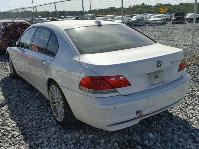 WBAHN83528DT79059 - 2008 BMW 750 LI WHITE photo 3