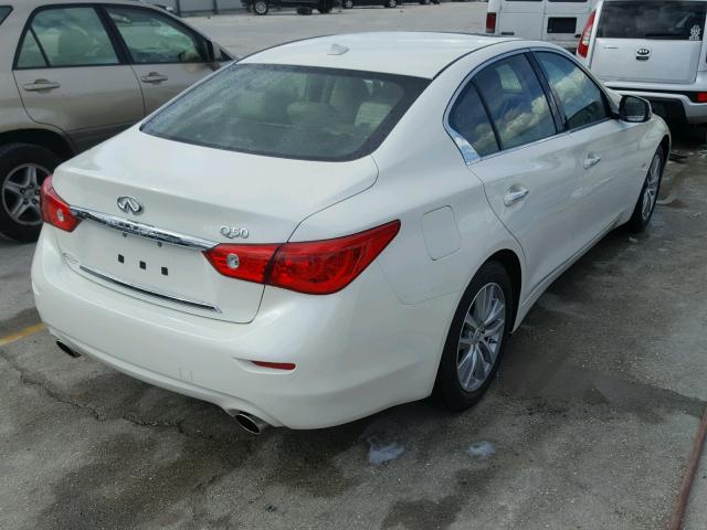 JN1EV7AP9GM302369 - 2016 INFINITI Q50 WHITE photo 4