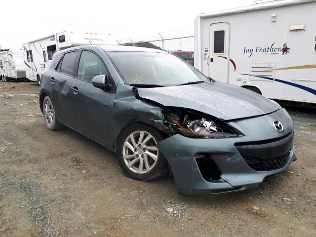 JM1BL1L76C1595109 - 2012 MAZDA 3 I GRAY photo 1