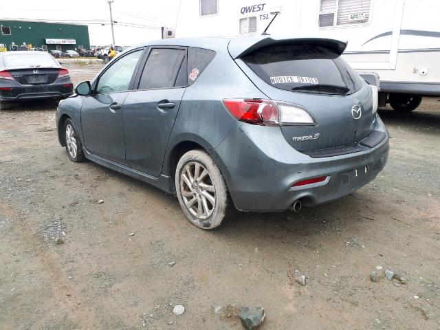 JM1BL1L76C1595109 - 2012 MAZDA 3 I GRAY photo 3