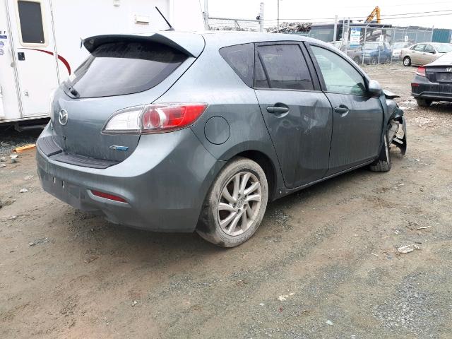 JM1BL1L76C1595109 - 2012 MAZDA 3 I GRAY photo 4