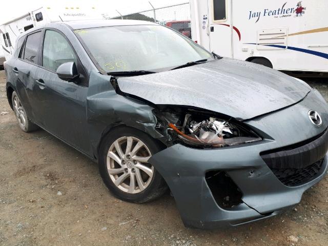 JM1BL1L76C1595109 - 2012 MAZDA 3 I GRAY photo 9