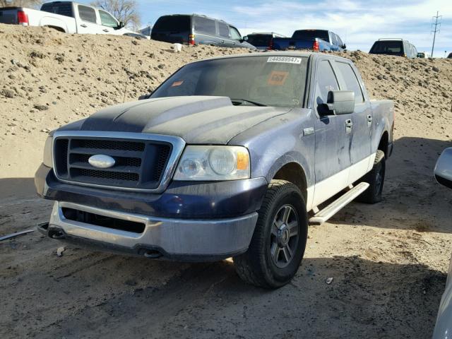 1FTPW14V67KB84223 - 2007 FORD F150 BLUE photo 2