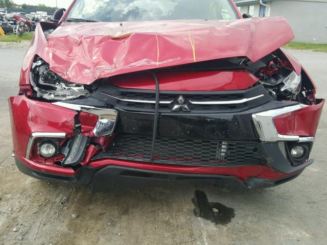 JA4AP3AW0JZ033611 - 2018 MITSUBISHI OUTLANDER RED photo 9