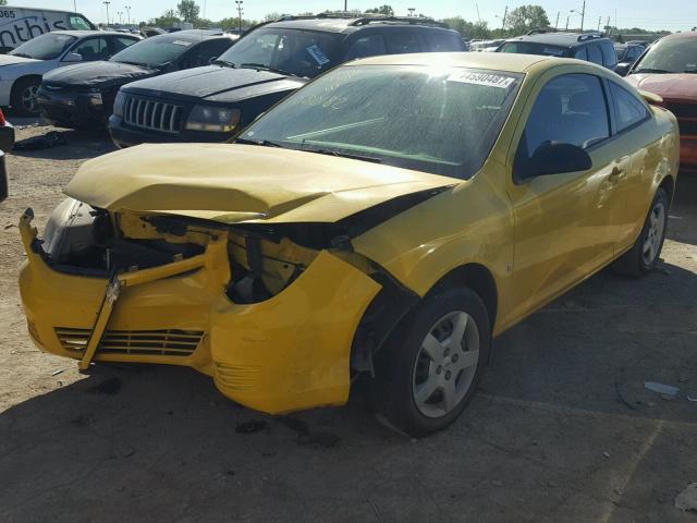 1G1AK15FX67880182 - 2006 CHEVROLET COBALT YELLOW photo 2