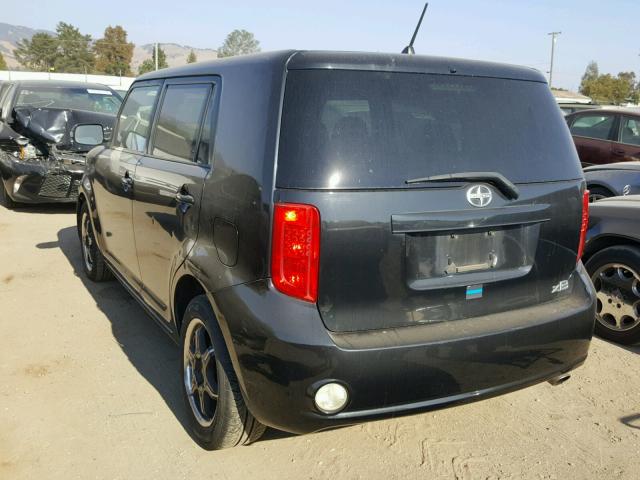 JTLKE50E381022670 - 2008 TOYOTA SCION XB Negro foto 3