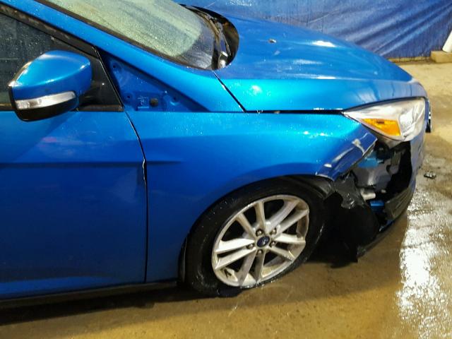 1FADP3F28GL237423 - 2016 FORD FOCUS SE BLUE photo 9