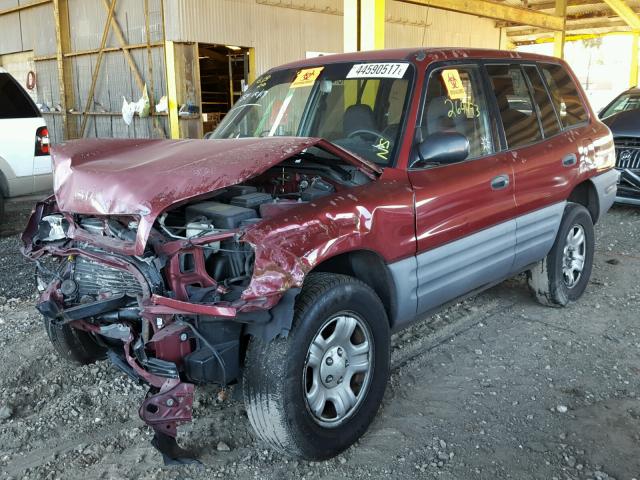 JT3GP10V8X0038778 - 1999 TOYOTA RAV4 MAROON photo 2