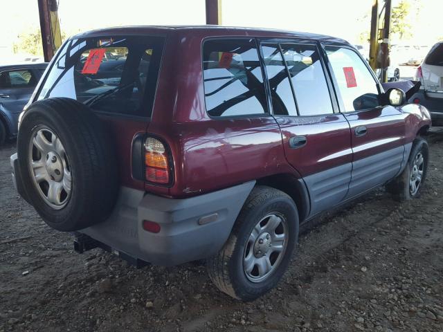 JT3GP10V8X0038778 - 1999 TOYOTA RAV4 MAROON photo 4