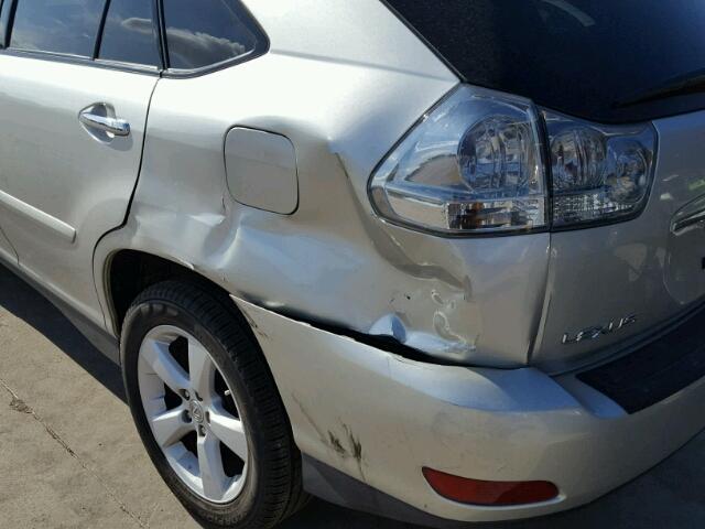 2T2GK31U58C043693 - 2008 LEXUS RX 350 SILVER photo 9