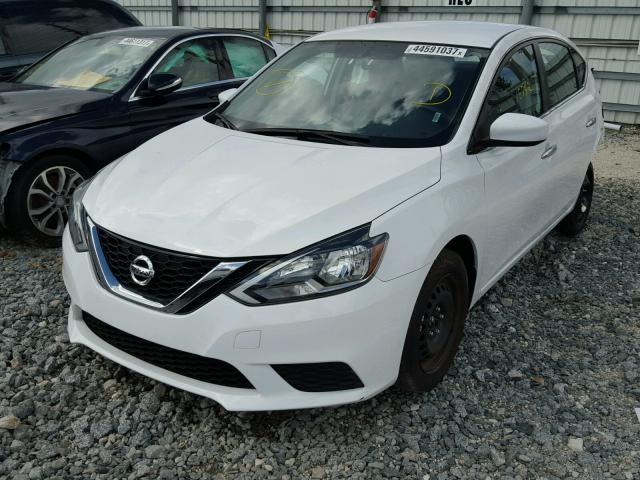 3N1AB7AP0HL655666 - 2017 NISSAN SENTRA S WHITE photo 2