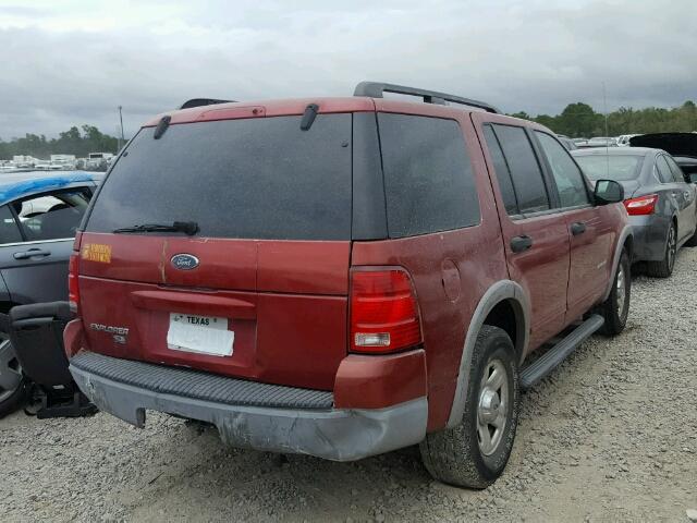 1FMZU62E72ZB91630 - 2002 FORD EXPLORER X MAROON photo 4