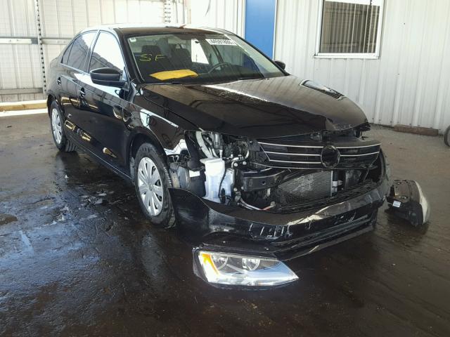 3VW2K7AJ1FM413650 - 2015 VOLKSWAGEN JETTA BASE Սև լուսանկար 1