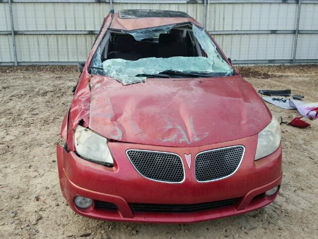 5Y2SL65876Z449570 - 2006 PONTIAC VIBE RED photo 10