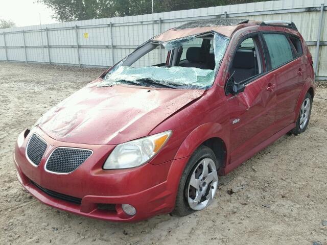 5Y2SL65876Z449570 - 2006 PONTIAC VIBE RED photo 2