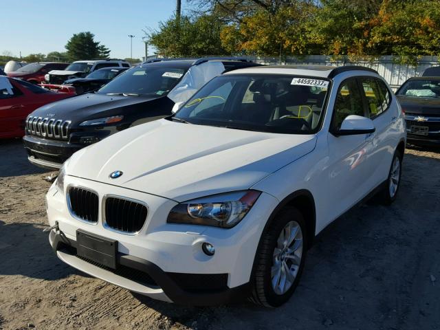 WBAVL1C56EVY19287 - 2014 BMW X1 XDRIVE2 WHITE photo 2