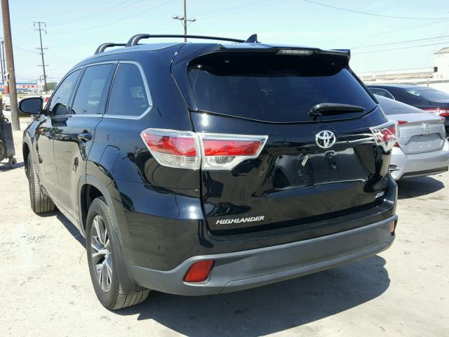 5TDKKRFH2GS154656 - 2016 TOYOTA HIGHLANDER შავი ფოტო 3