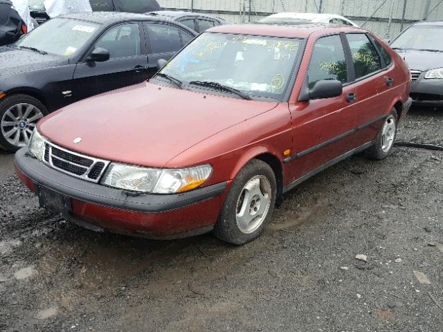 YS3DD58B9V2033317 - 1997 SAAB 900 S RED photo 2