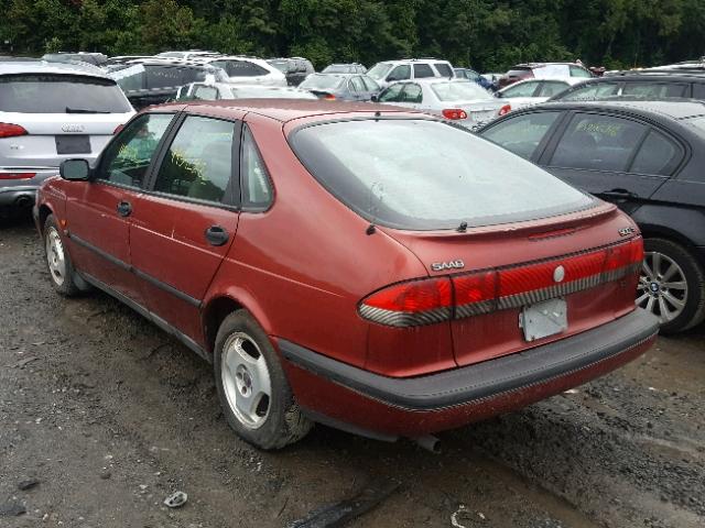 YS3DD58B9V2033317 - 1997 SAAB 900 S RED photo 3