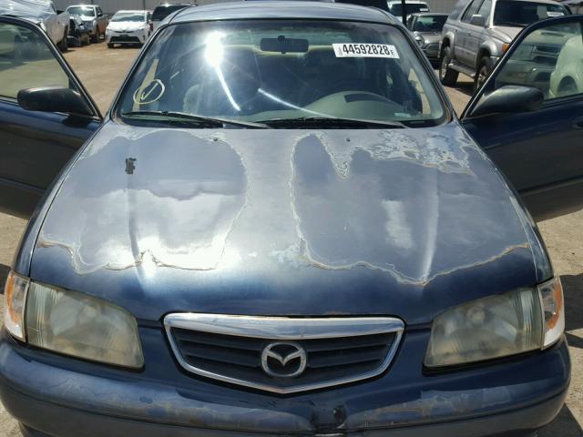 1YVGF22C225269357 - 2002 MAZDA 626 LX BLUE photo 7