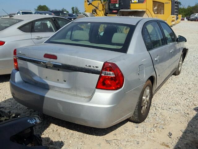 1G1ZT54815F175088 - 2005 CHEVROLET MALIBU LS ვერცხლისფერი ფოტო 4