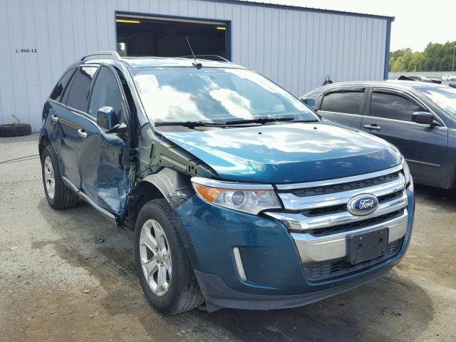 2FMDK3JC3BBA30192 - 2011 FORD EDGE SEL BLUE photo 1