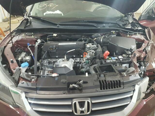 1HGCR2F3XDA270452 - 2013 HONDA ACCORD LX MAROON photo 7