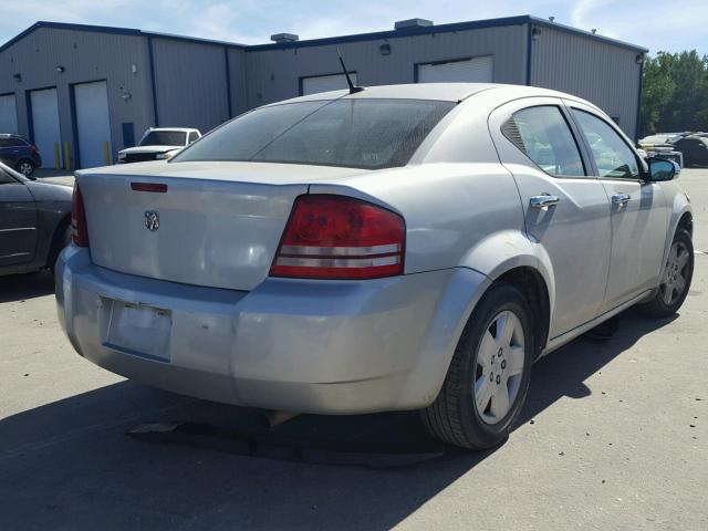 1B3LC46K28N184149 - 2008 DODGE AVENGER SE SILVER photo 4