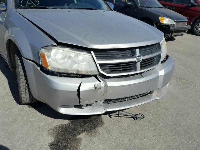 1B3LC46K28N184149 - 2008 DODGE AVENGER SE SILVER photo 9