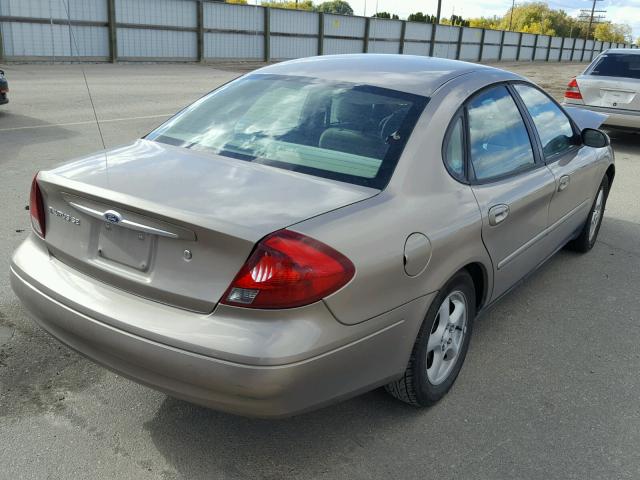 1FAFP53U52G235334 - 2002 FORD TAURUS TAN photo 4