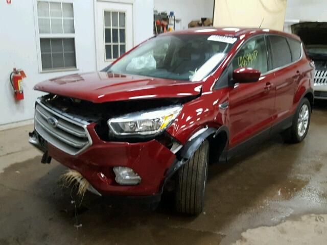 1FMCU9GDXHUD74503 - 2017 FORD ESCAPE MAROON photo 2