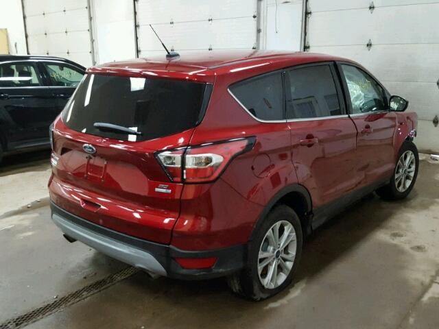 1FMCU9GDXHUD74503 - 2017 FORD ESCAPE MAROON photo 4