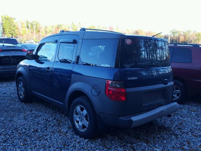 5J6YH28543L036407 - 2003 HONDA ELEMENT EX BLUE photo 3